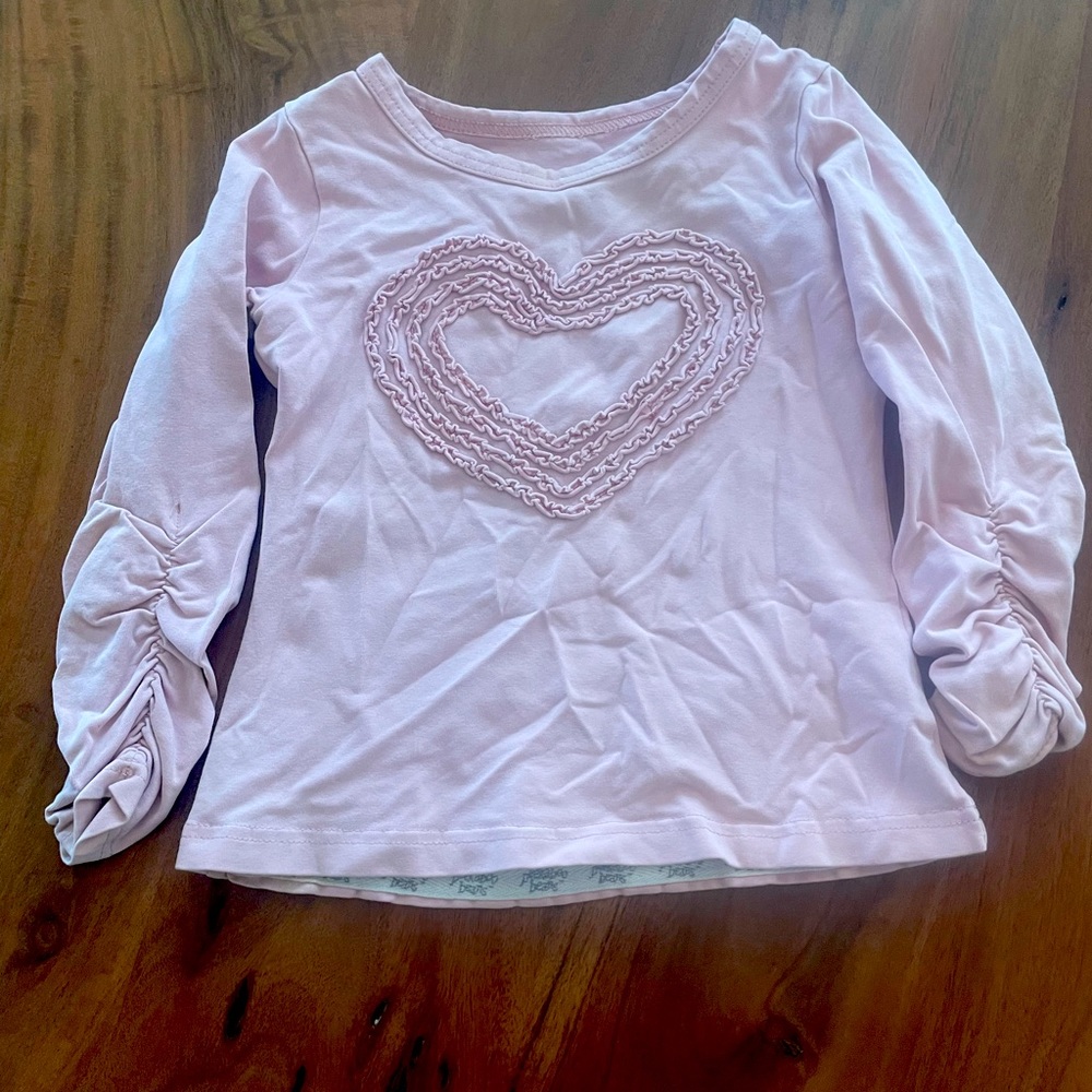 Peekaboo Beans Heart Shirt 4T